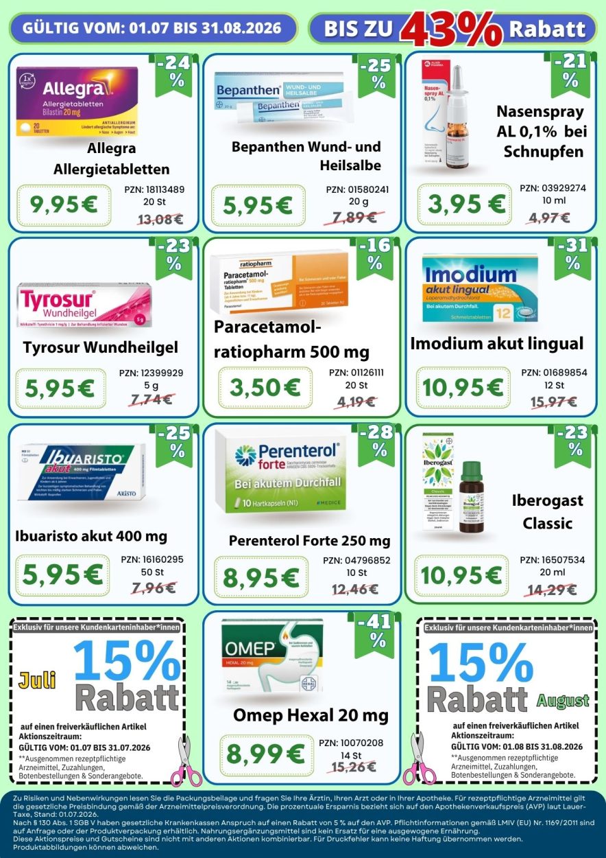 Flyer für Juli und August 2026 – Seite 2